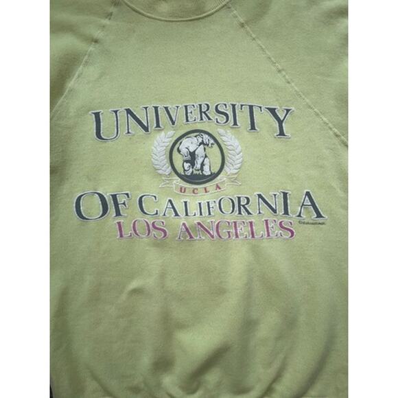 Vtg 80s University Of California Los Angeles Spellout Sweatshirt Hanes Sz S - Picture 7 of 8